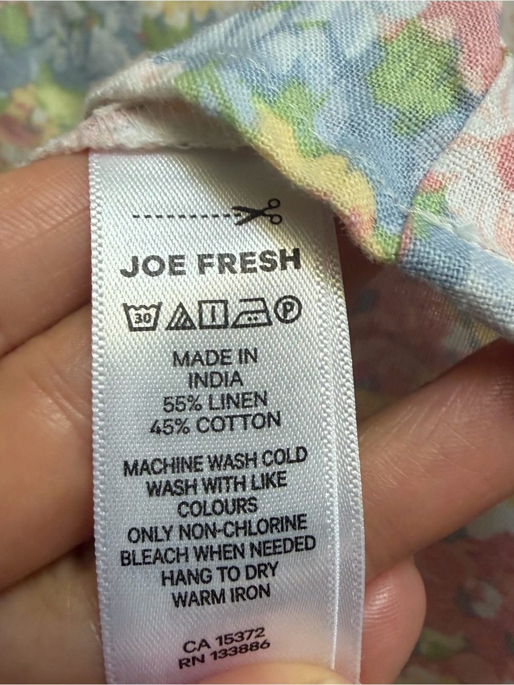 Joe Fresh x Jillian Harris FloralSquare-Neck Puff Sleeve Midi Dress Size S - Picture 8 of 8